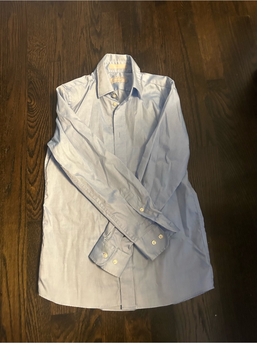 Classic Light Blue Boy’s Button-Up Dress Shirt